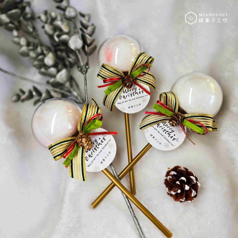 聖誕節限定－棉花糖棒棒糖 (2入)/(10入) - 零食/點心 - 塑膠 白色