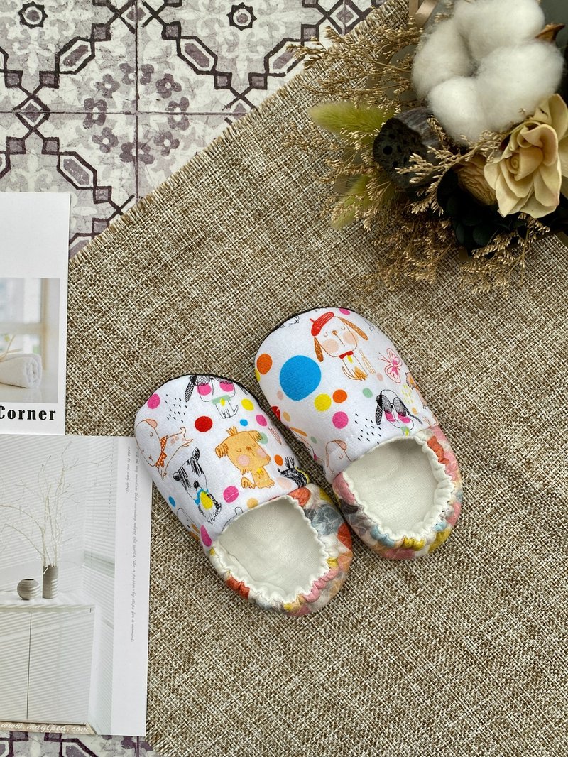 【Autumn and Winter New Fashion】Mengmeng must-have baby cute modeling shoes (11cm)-Pink Dog - Baby Shoes - Cotton & Hemp 