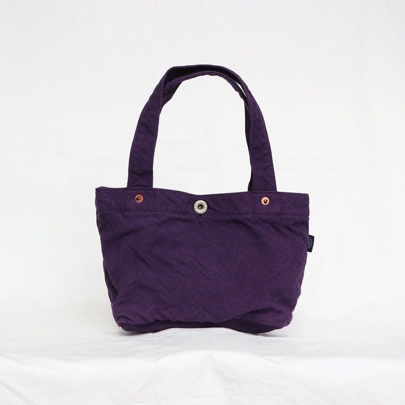 Boat-shaped tote bag S [2024 Fall/Winter limited edition color: Pansy] (VC-7S) - Handbags & Totes - Cotton & Hemp Purple