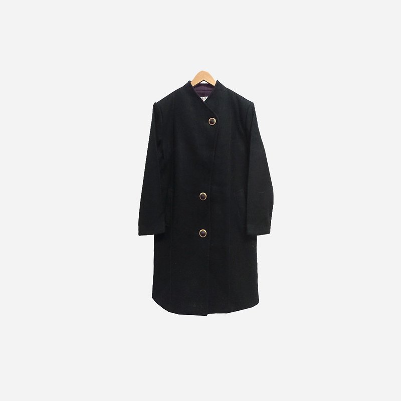 Discolored Vintage / Plain Black Coat no.292 vintage - Women's Casual & Functional Jackets - Polyester Black