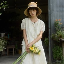 パネル生地　そら。.:*♡ 𝗬𝗢𝗥𝗜𝗦𝗢𝗟 | ハンドメイド 麦わら帽子 & ボンネット