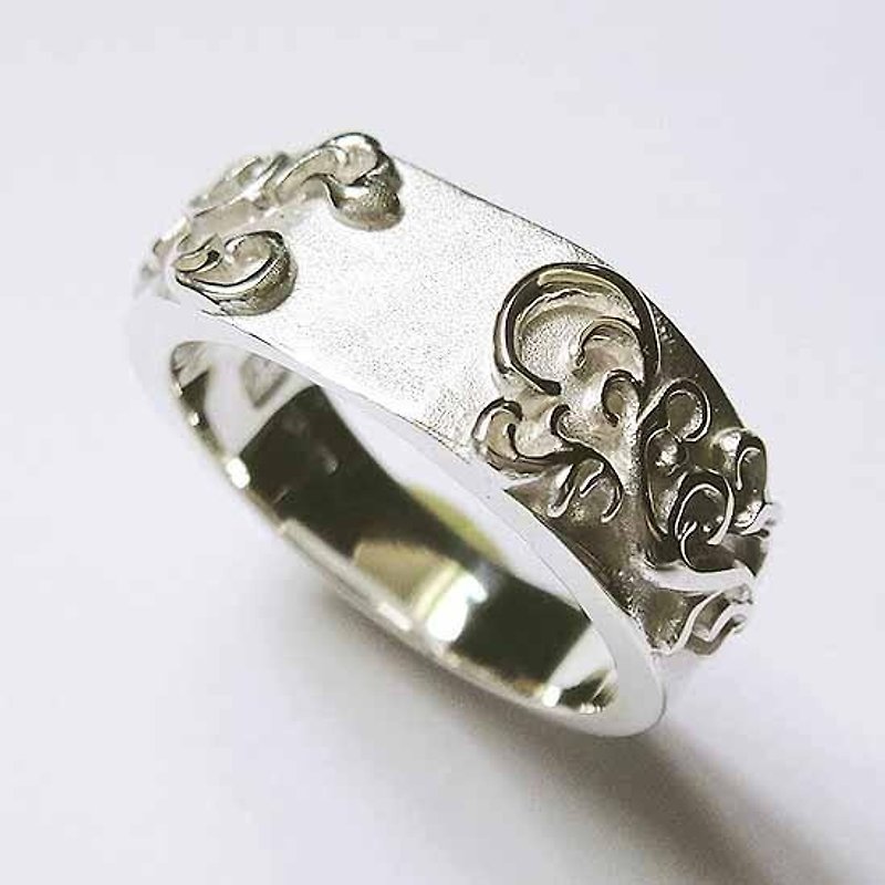 緻密な唐草リング【送料無料】アラベスク　トライバル　 - 戒指 - 其他金屬 銀色