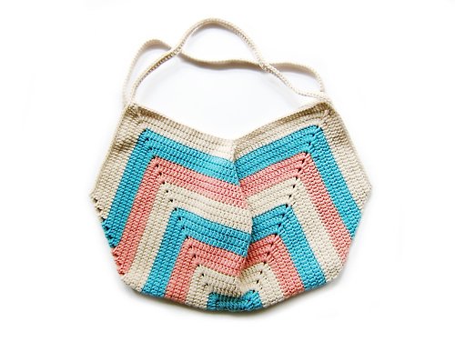 The Heyday Shop 托特 包包 購物袋 提袋 100%棉毛線手鉤針 編織包 三色版