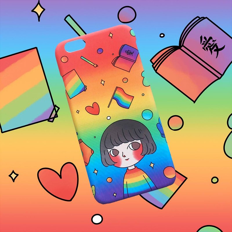 Hug your love phone case - เคส/ซองมือถือ - พลาสติก หลากหลายสี