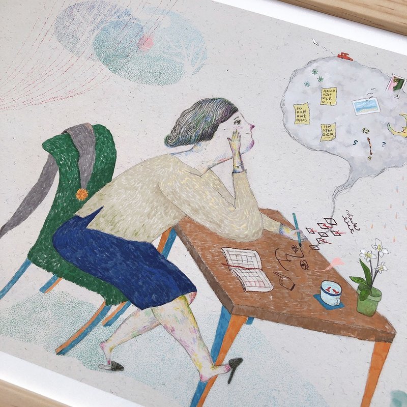 艸方作品 計畫中 葡萄牙雙年展入選作品 複製畫 畫作 - 海報/掛畫/掛布 - 紙 卡其色