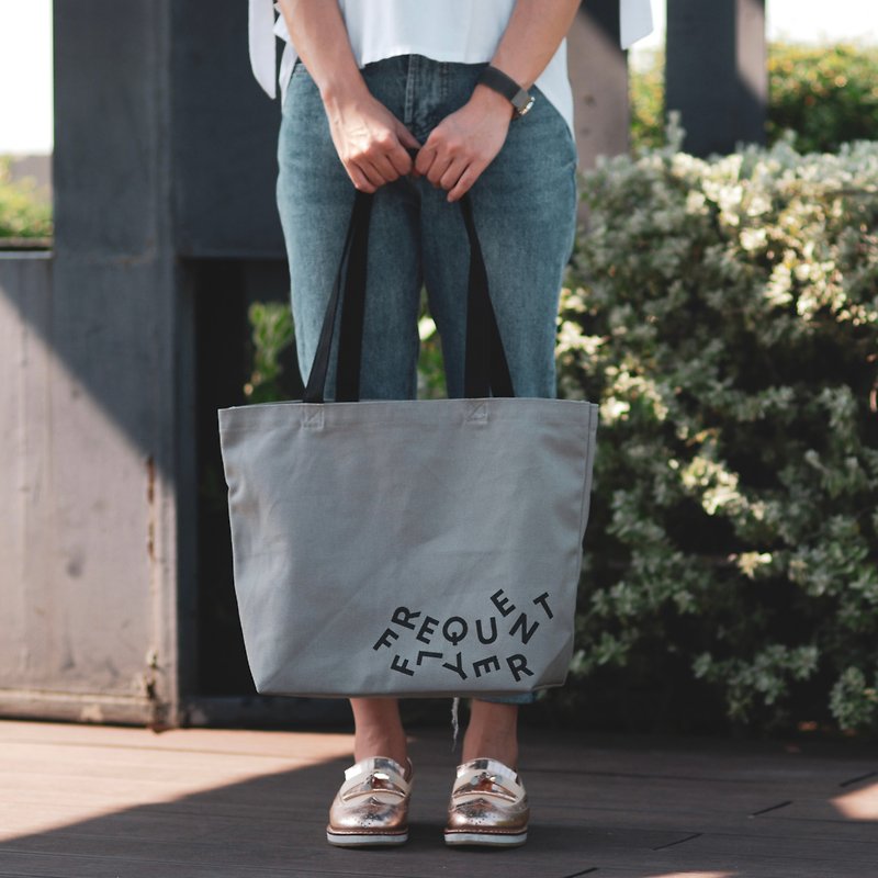 Canvas Tote Bag - FrequentFlyer 2Tone - Grey - Other - Other Materials Gray