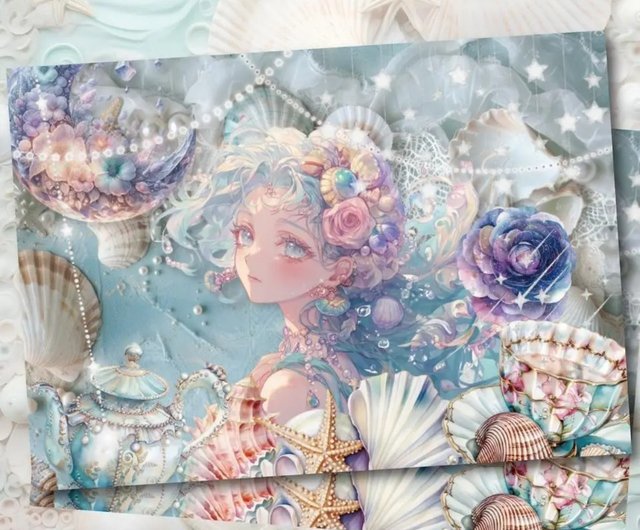 フローラルプリンセスデザインペーパーマーメイドラプソディ