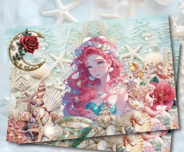 フローラルプリンセスデザインペーパーマーメイドラプソディ