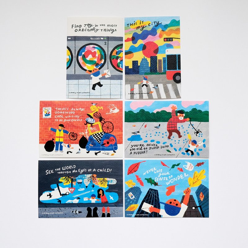 My City postcard set - การ์ด/โปสการ์ด - กระดาษ หลากหลายสี