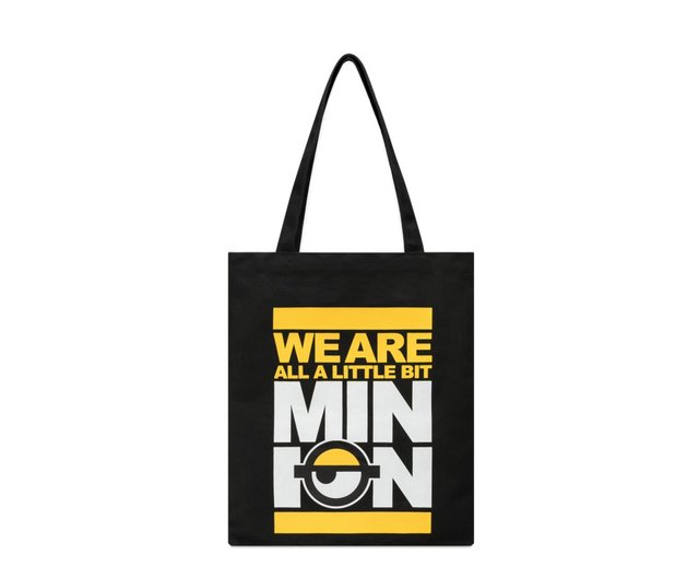 Minions Denim with Leather Backpack - Shop FION Messenger Bags & Sling Bags  - Pinkoi