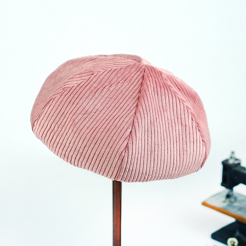 Handmade double-sided Berets - Hats & Caps - Cotton & Hemp Pink