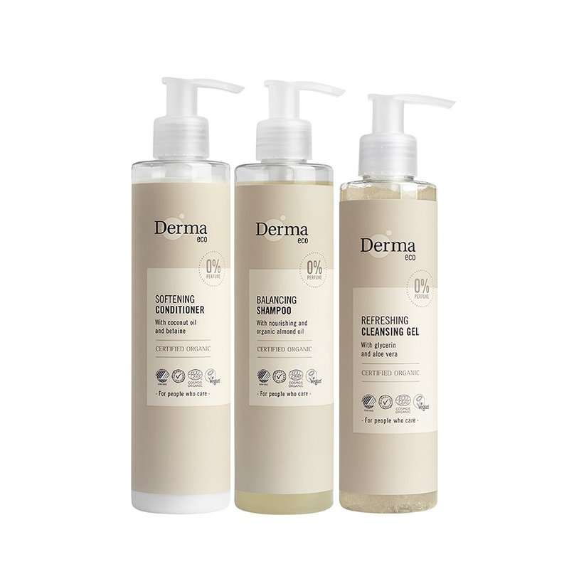 Derma Earth Eco Moisturizing Cleansing 3 packs - Conditioners - Other Materials White