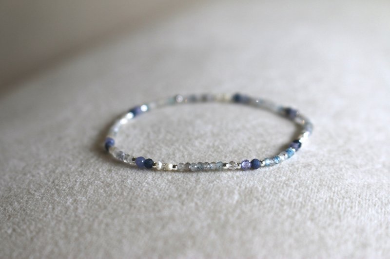 September Birthstone Bracelet Sapphire Bronze- You are the most important - - Bracelets - Gemstone Blue