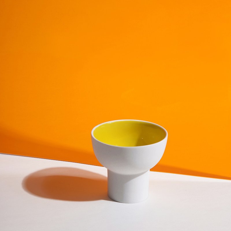 Bulb light bulb series wineware / sake / wine glass / head suomu - Bar Glasses & Drinkware - Porcelain Yellow