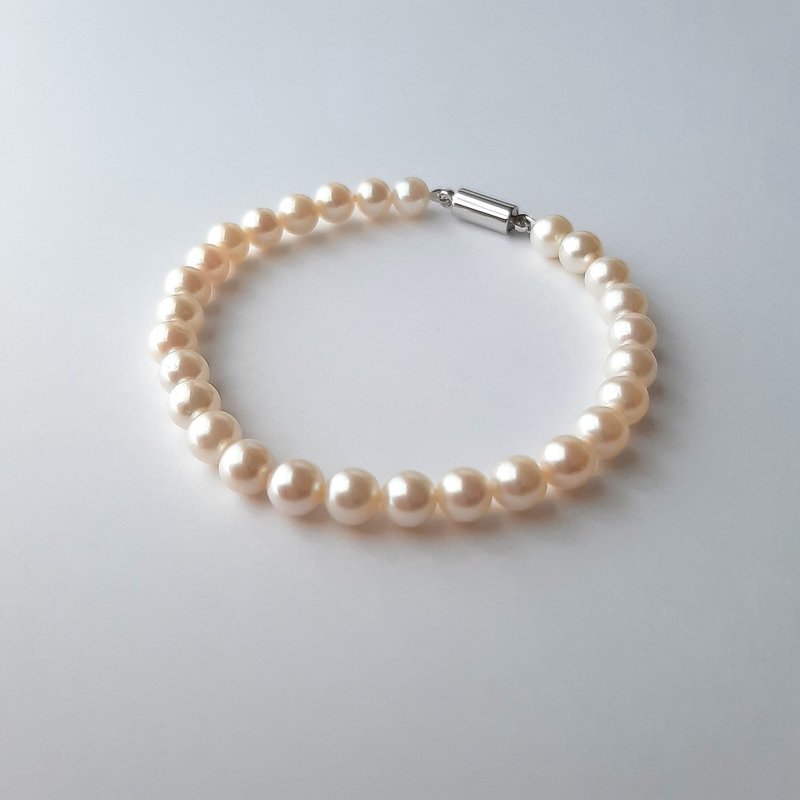 パールブレスレット　あこや真珠　あこやパール　日本の真珠  pearl bracelet 珍珠手鍊 珍珠手链 진주팔찌 - 手鍊/手環 - 珍珠 