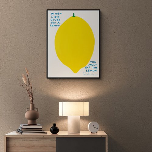 ぶら下がりアート] デヴィッド・シュリグリー | 人生がレモンをくれる ...