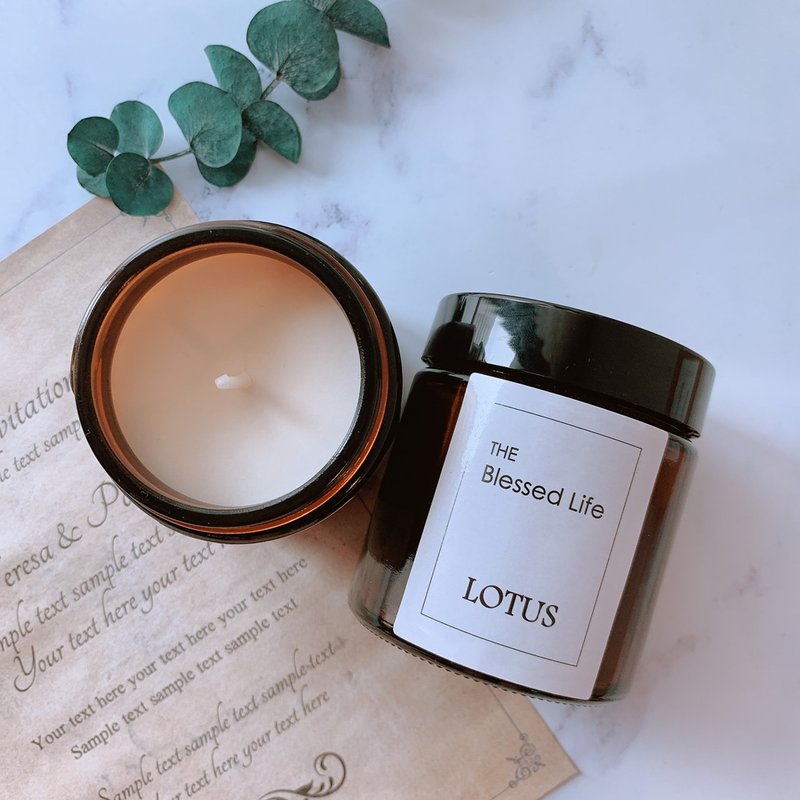 || LOTUS CANDLE || Tea pot scented candle 90g - เทียน/เชิงเทียน - วัสดุอื่นๆ 