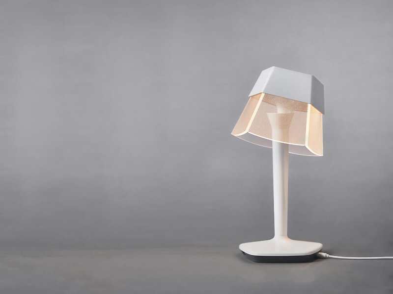 Ludia Dimmable Table Lamp - Lighting - Plastic White