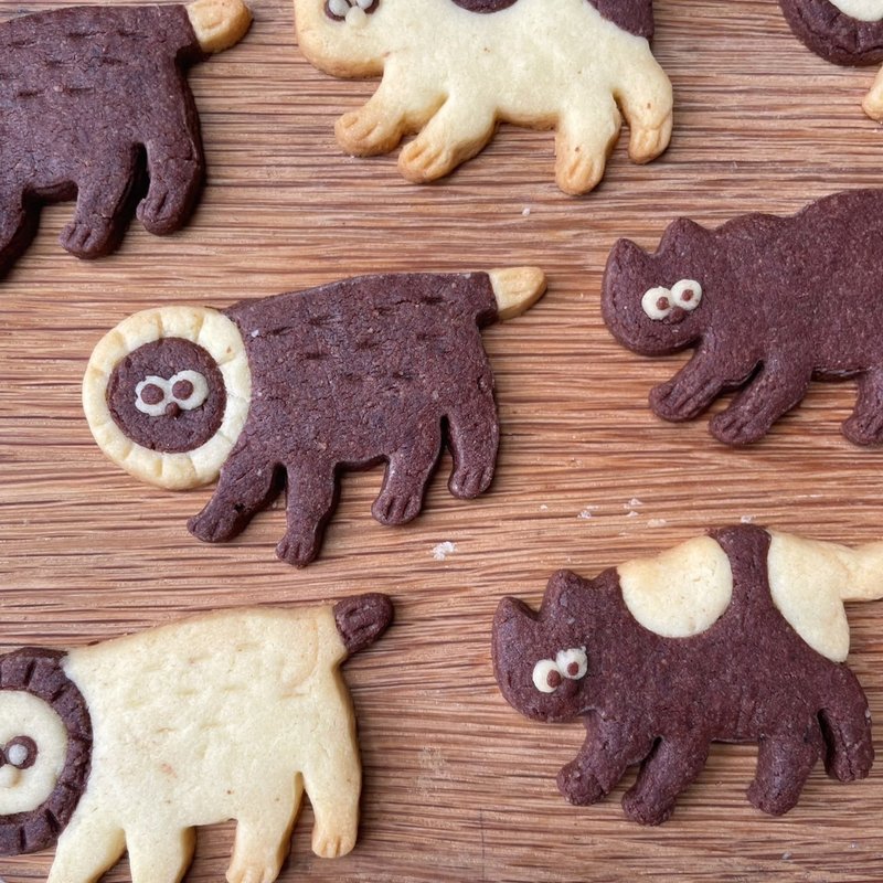 [Pre-order] Illustration-style handmade biscuits to-go box - Handmade Cookies - Fresh Ingredients 