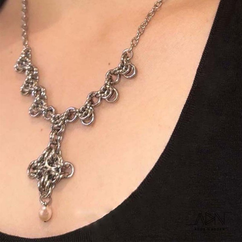 Dok Krajang2 - 項鍊 - 不鏽鋼 銀色