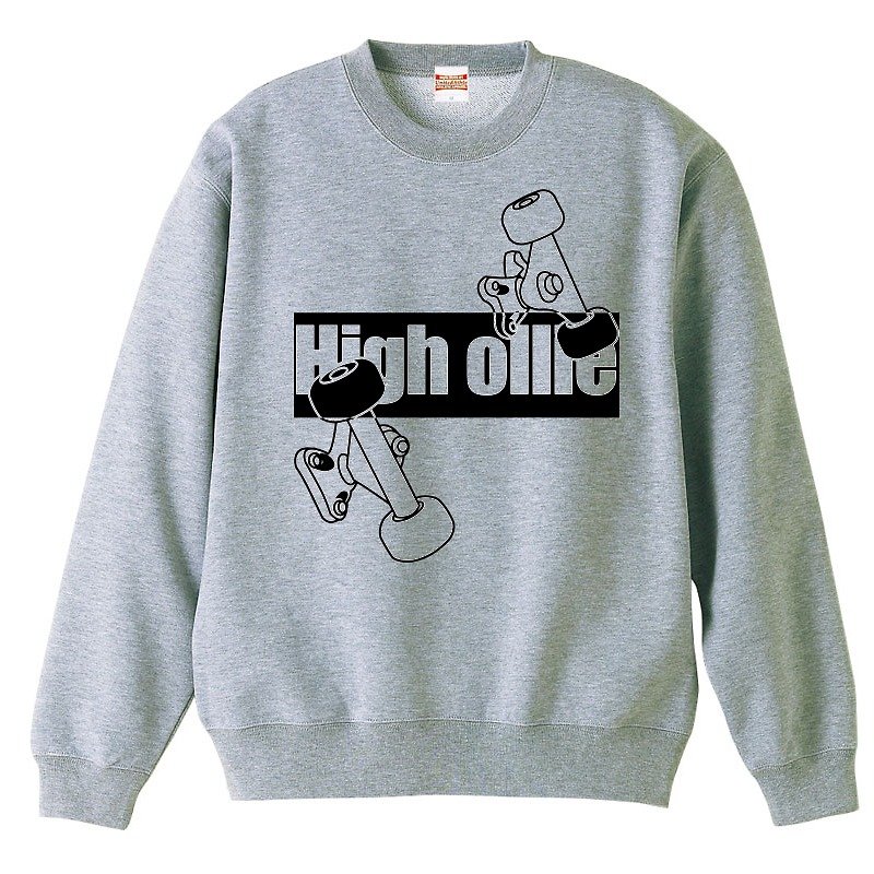 [Sweat] High Ollie - เสื้อยืดผู้ชาย - ผ้าฝ้าย/ผ้าลินิน ขาว