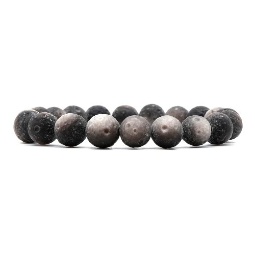正佳珠寶 Gemsrich Jewelry 【正佳珠寶】銀曜石 極地星球 8-9mm 月球雕刻珠 銀曜石手珠