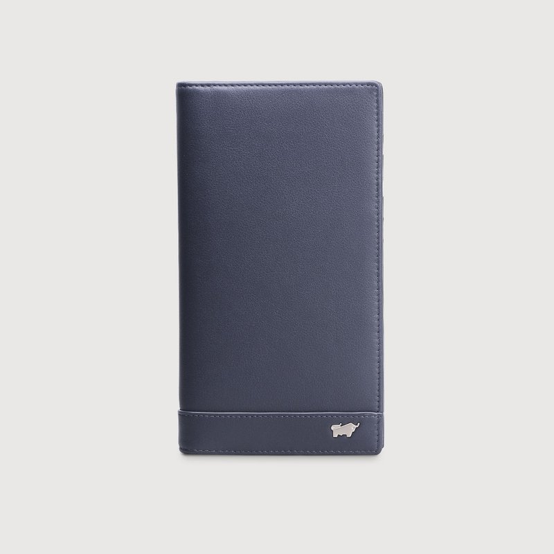 [Free upgrade gift packaging] Will 15 card long clip-Midnight Blue/BF529-631-MNB - Wallets - Genuine Leather Blue