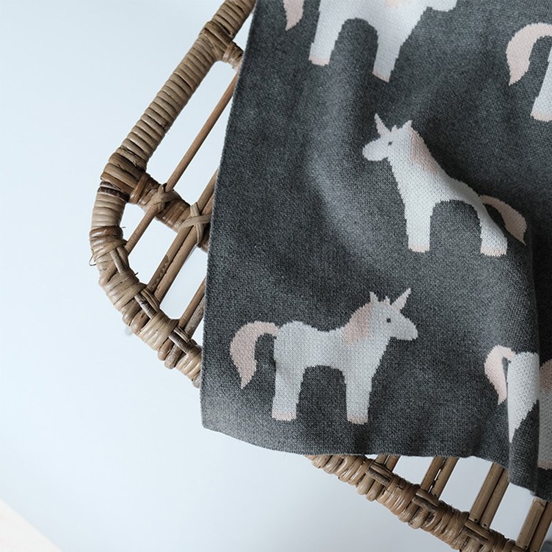 Unicorn Knitted Blanket Sofa Blanket Baby Blanket Shop Sliving