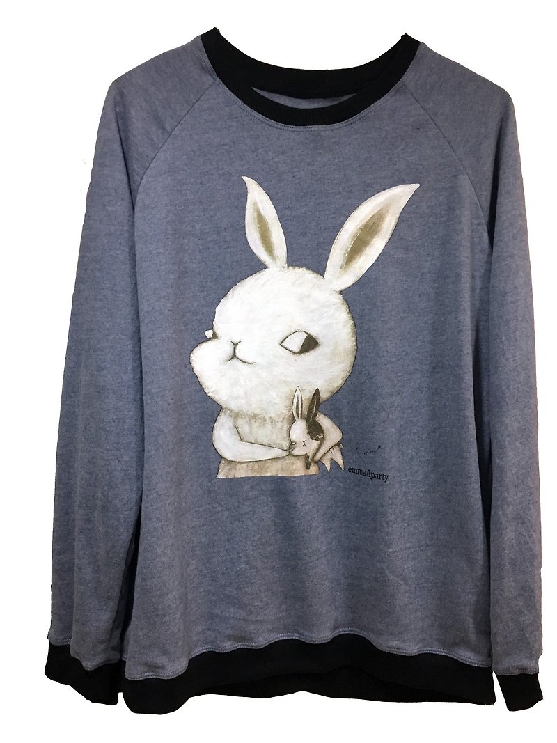 emmaAparty illustration T-fine Han Roumei rabbit "short version of the limited edition - Unisex Hoodies & T-Shirts - Cotton & Hemp 