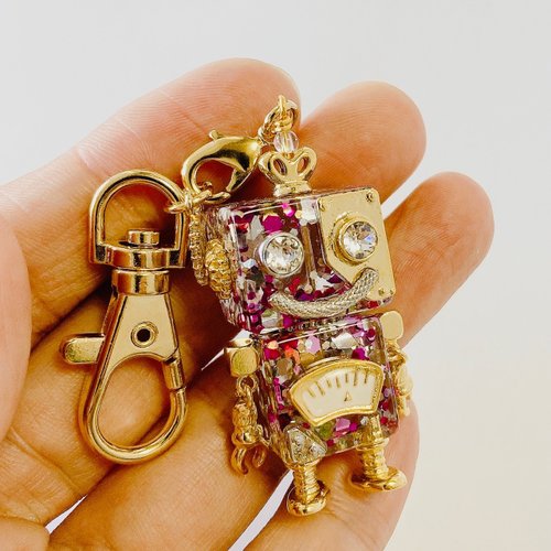 Ｍ*☆様 ロボット型キーホルダー mic mini カラーモデル ロボットキーホルダーチャーム | mito craft