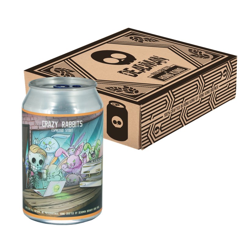 【Hong Kong Craft Beer】Crazy Rabbits - Espresso Stout 330ml x 24 full case - แอลกอฮอล์ - โลหะ 