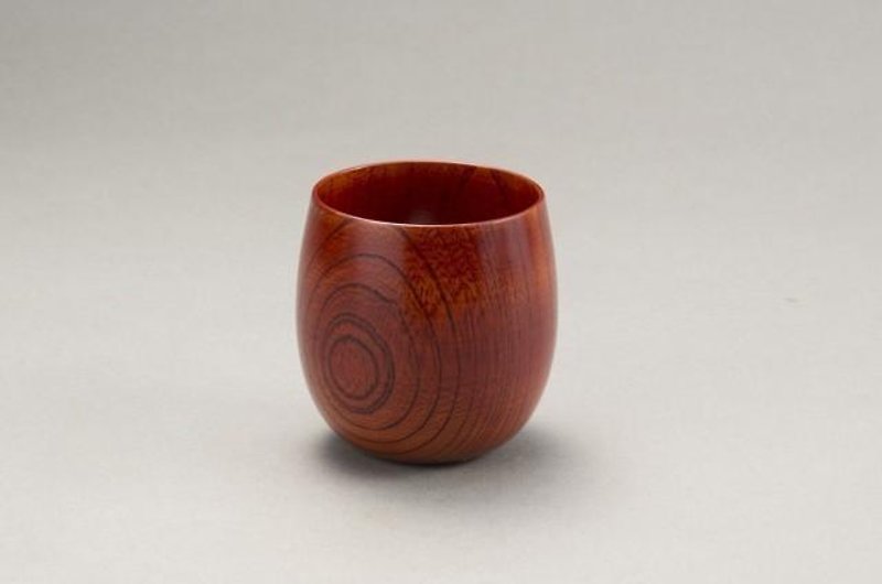 Keyaki Tamayura Cup Akane - แก้วมัค/แก้วกาแฟ - ไม้ สีแดง