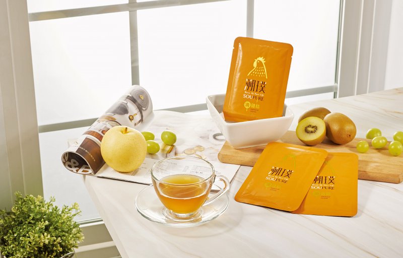 Pre-order: SUPUXIAOPIN Black Feathered Rooster Original Clear Essence of Chicken (Gift Box Set of 10) - อาหารเสริมและผลิตภัณฑ์สุขภาพ - สารสกัดไม้ก๊อก สีส้ม