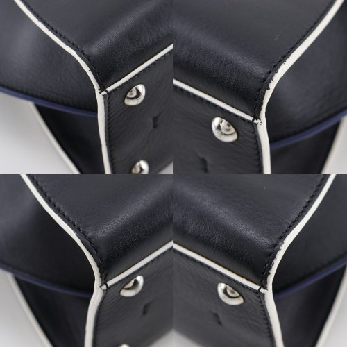 ◇フェンディ◇8BH333/レザー/プチトロワジュール/ハンドバッグ/カバン フェンディ プチトロワジュール レザー 2WAYハンドバッグ ブルー