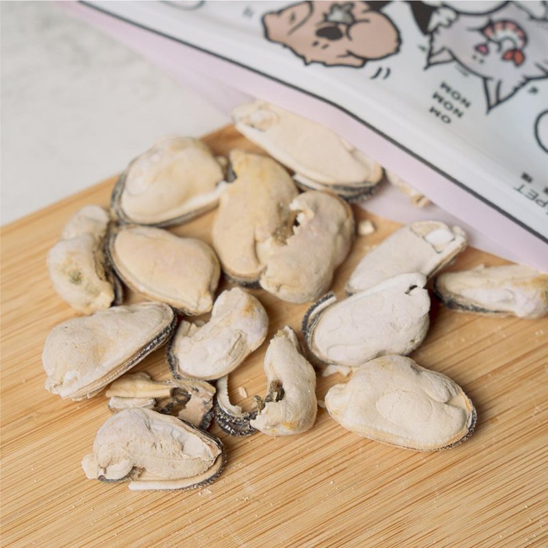 滿嘴塊肉凍乾 - 海派綠貽貝40g - 寵物零食/肉乾 - 新鮮食材 