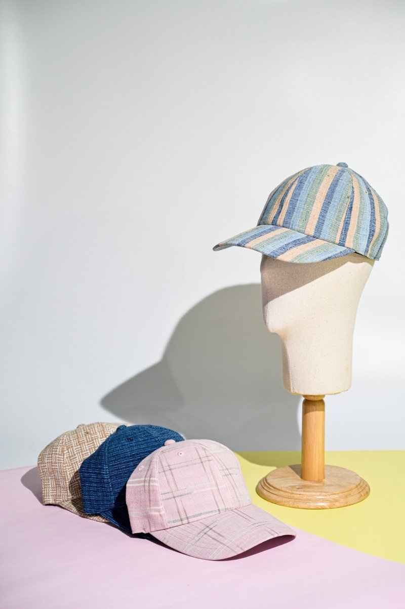 Natural dyed cotton cap - Hats & Caps - Cotton & Hemp Multicolor