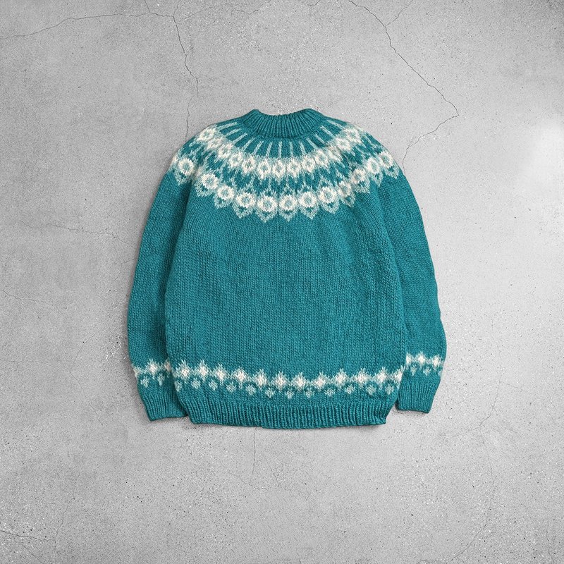 Nordic Vintage Sweater - Men's Sweaters - Wool Blue