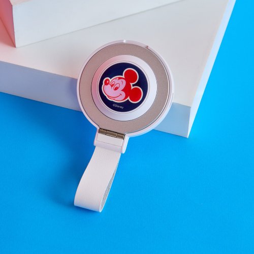 TOYSELECT Disney經典米奇款大頭貼紙15W二合一磁吸支架無線充電器(手機+Wat