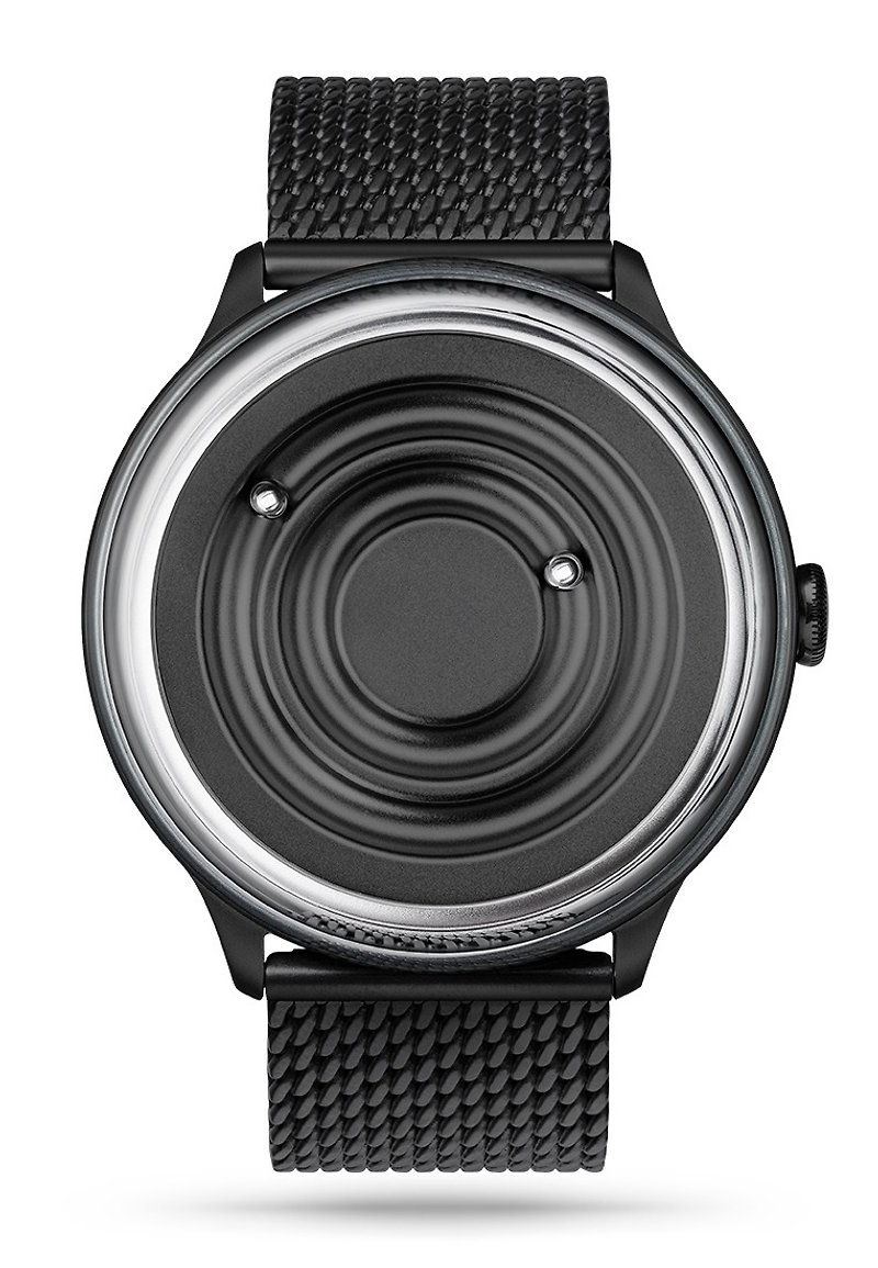 宇宙天空系列腕錶Jupiter木星系列 - 黑銀/Black Chrome - 男裝錶/中性錶 - 不鏽鋼 黑色