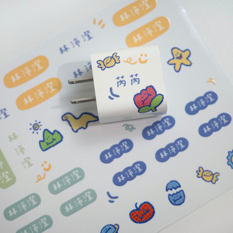 快速出貨客製化貼紙 寶寶貼紙 點點風 姓名貼 透明姓名貼 防 - 貼紙 - 其他材質 