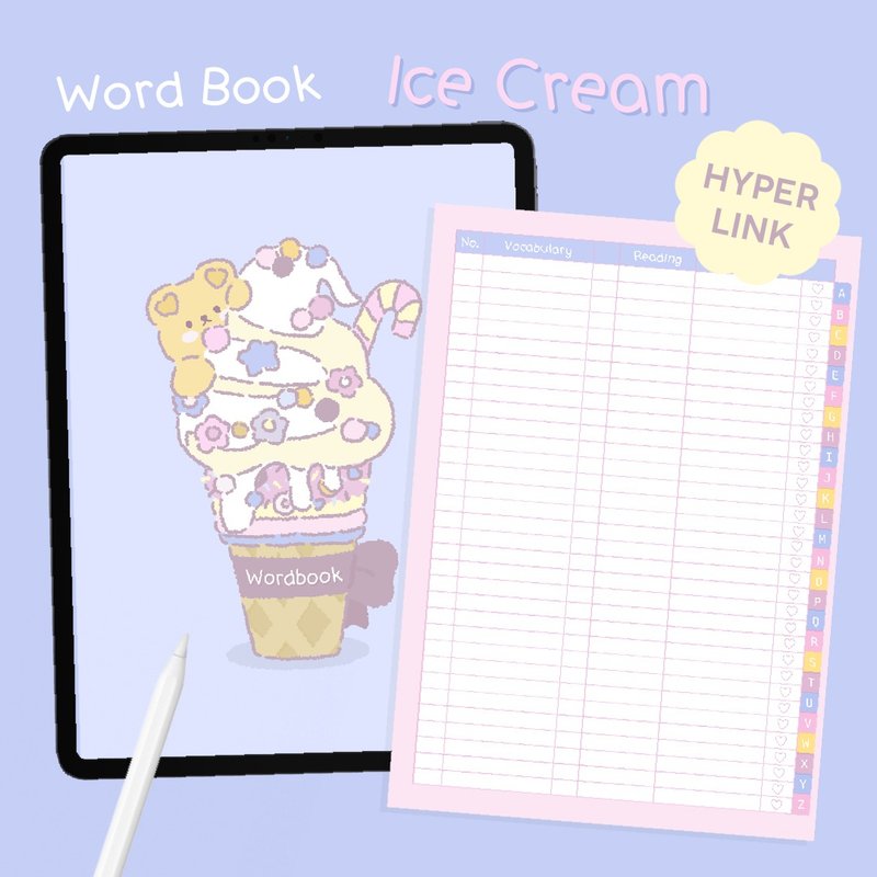Digital Vocabulary List, Word Book, Vocabulary Note, English Learning - 電子手帳及素材 - 其他材質 