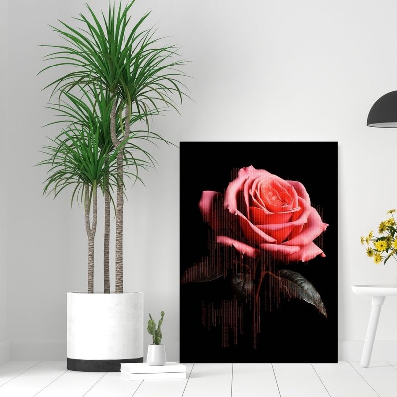 Rose - [High Definition Giclee Oil Painting Series] Art Hanging Painting | Living Room Hanging Painting - โปสเตอร์ - ผ้าฝ้าย/ผ้าลินิน 