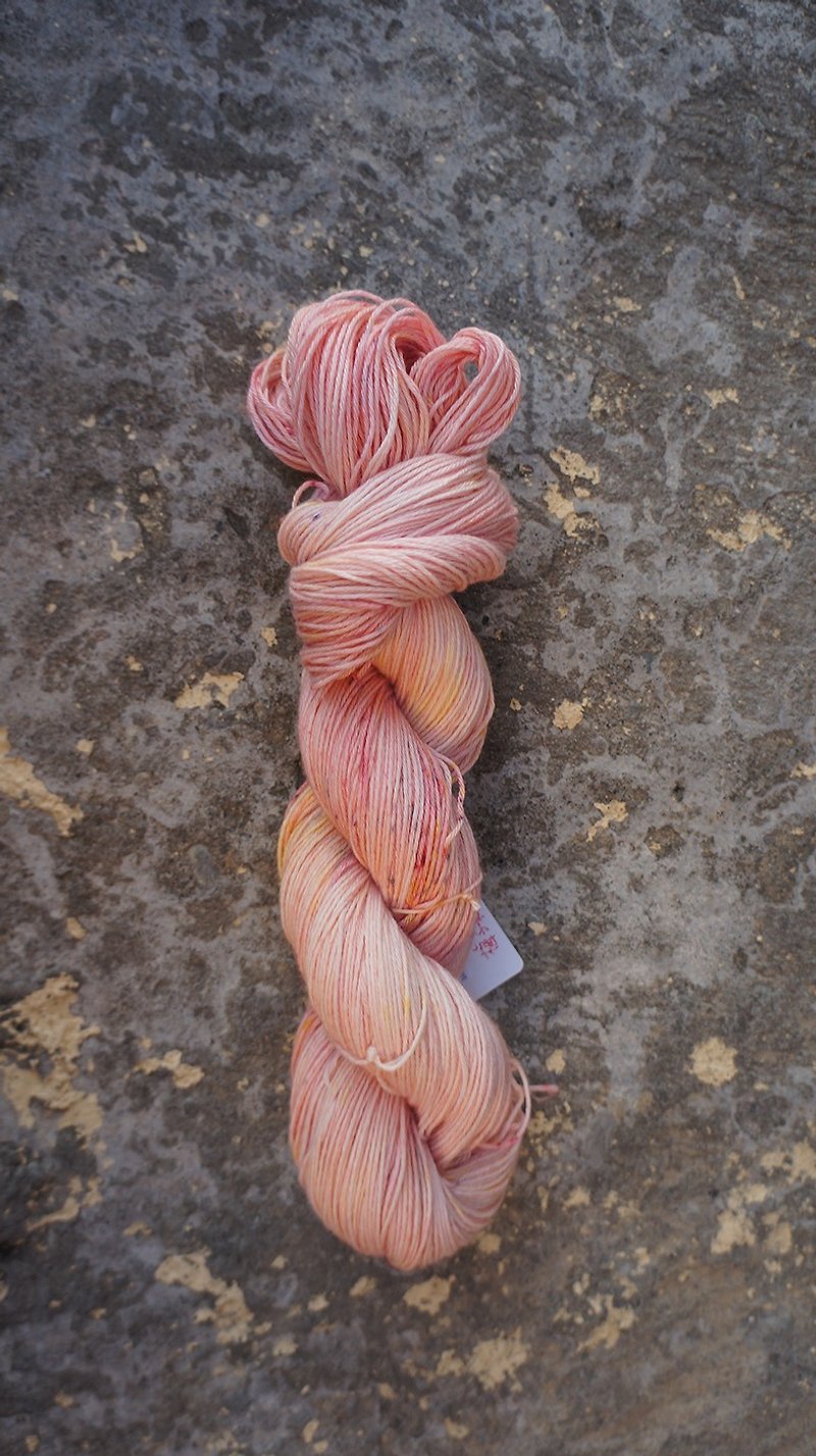 Hand-dyed lines. Plum bubble water (cotton / Merino) - Knitting, Embroidery, Felted Wool & Sewing - Cotton & Hemp 