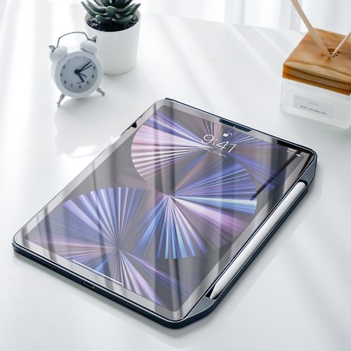 AHAStyle 官方品牌店 【超值組合】iPad日本原料繪畫奈米吸盤可拆式類紙膜+強化玻璃貼