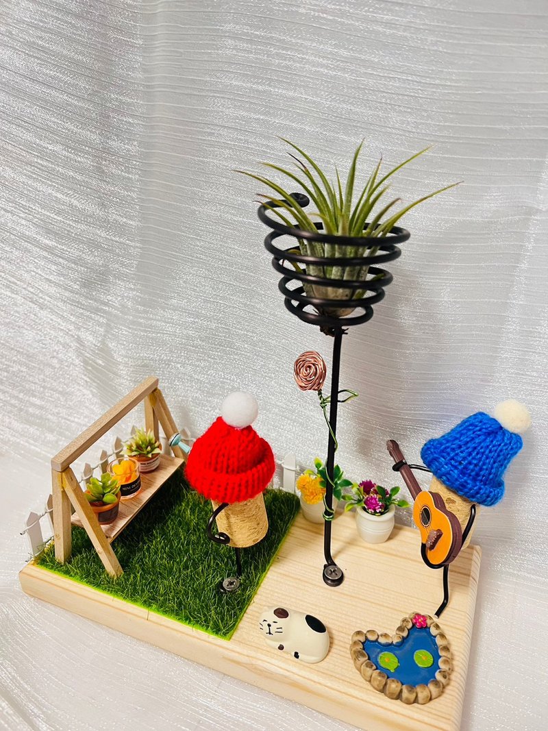 創意空鳳架  鄉村花園 辦公室 桌上展示架 - 植栽/盆栽 - 其他金屬 咖啡色