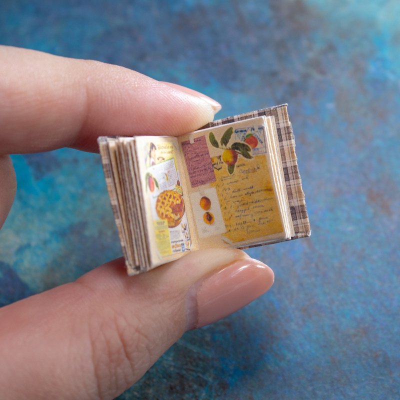 TEMPLATE Miniature recipe book | Printable template| Digital product | PDF + JPG - 手工藝教學/工具書 - 其他材質 