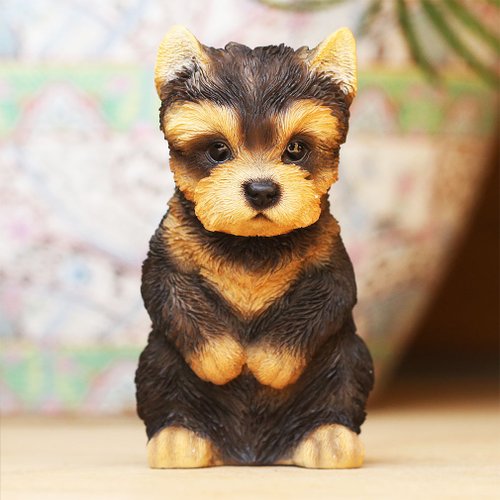 devarie デバリエ ca168【正規品】値下げ 犬の置物 ヨークシャー レジン製 ギフト かわいい 誕生日プレゼント