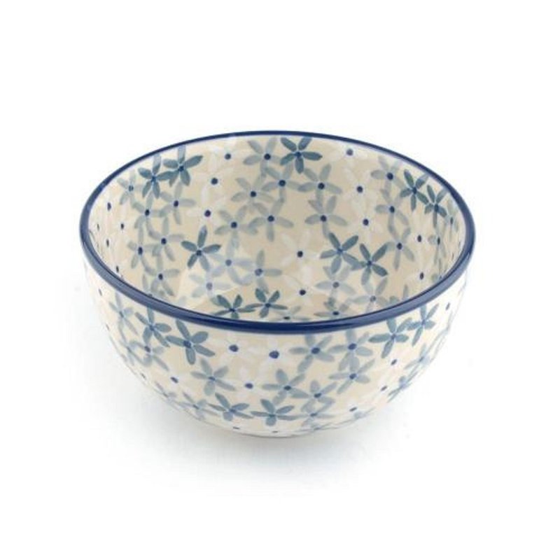 Polish pottery Sea Star rice bowl 14cm - Bowls - Pottery Multicolor