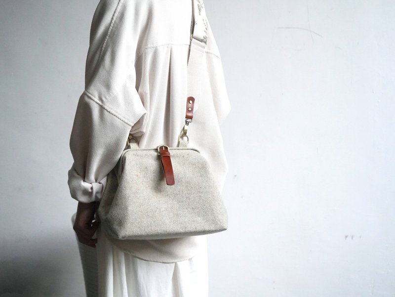 Shoulder Bag with Frame 2 - Messenger Bags & Sling Bags - Cotton & Hemp Blue