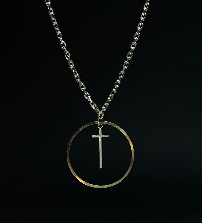 Faith Light L/Necklace/This model is matched with a steel chain - สร้อยคอ - เครื่องประดับ สีเงิน